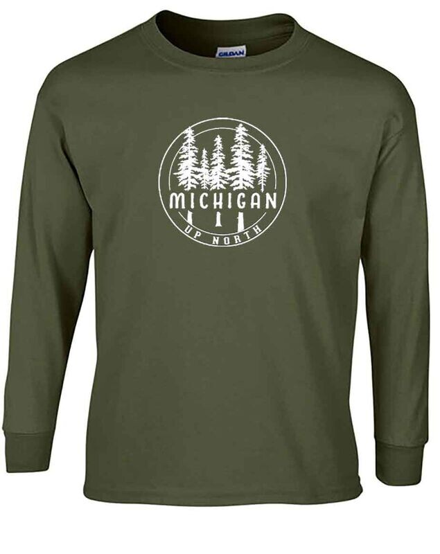 Up North Pine Circle Military Green