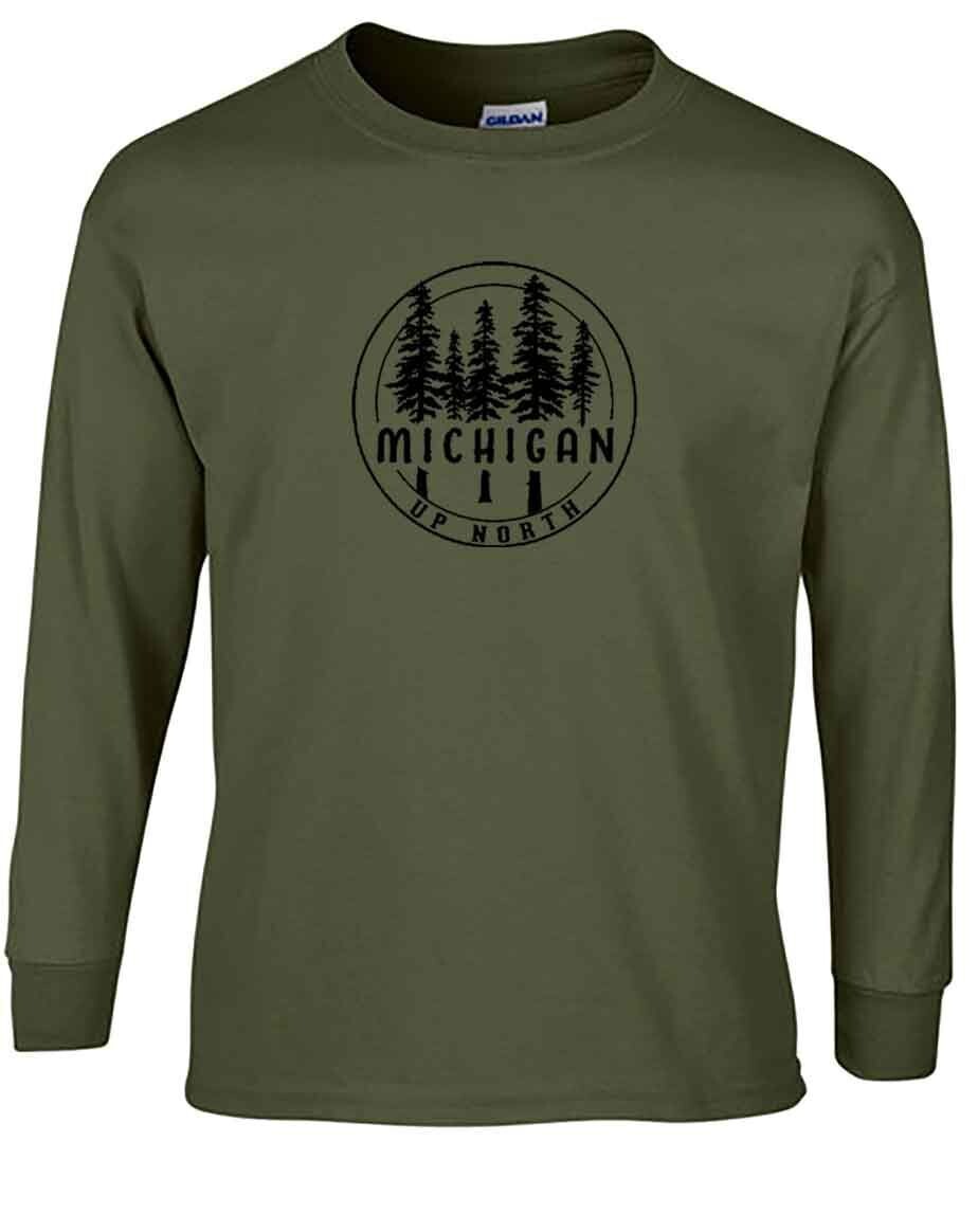 Up North Pine Circle Military Green