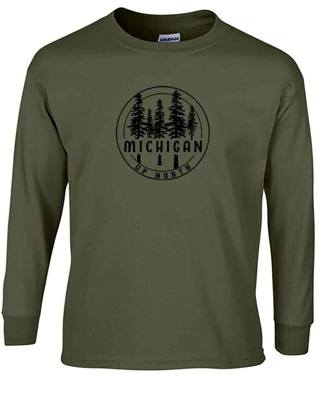 Up North Pine Circle Military Green