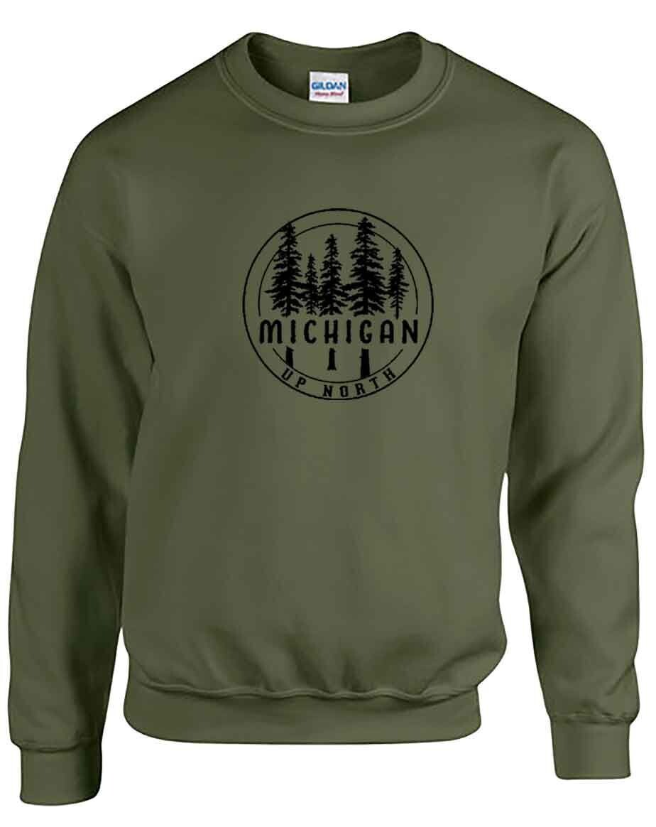 Up North Pine Circle Military Green