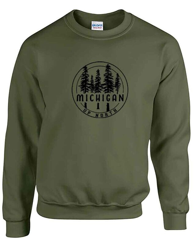 Up North Pine Circle Military Green