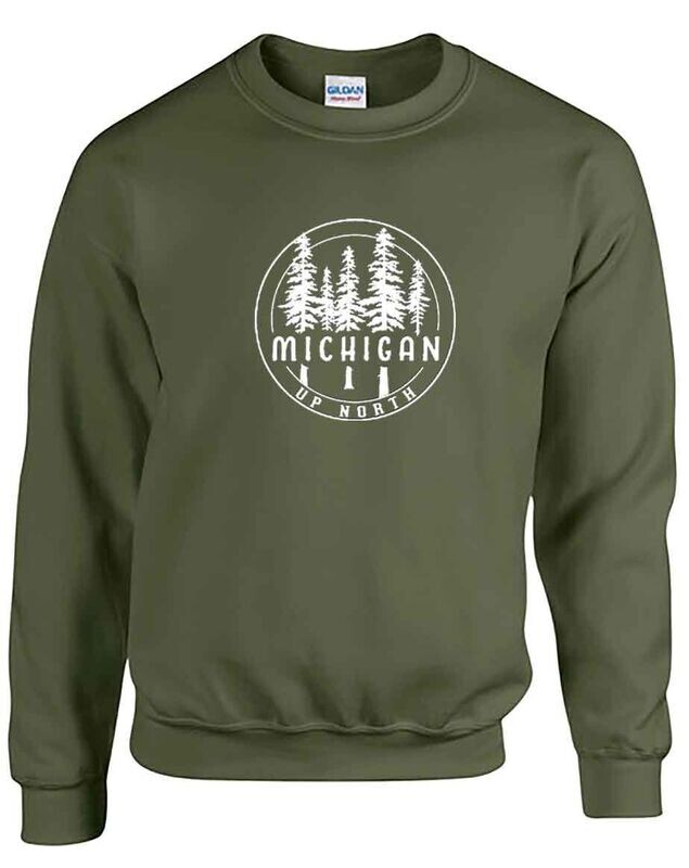 Up North Pine Circle Military Green