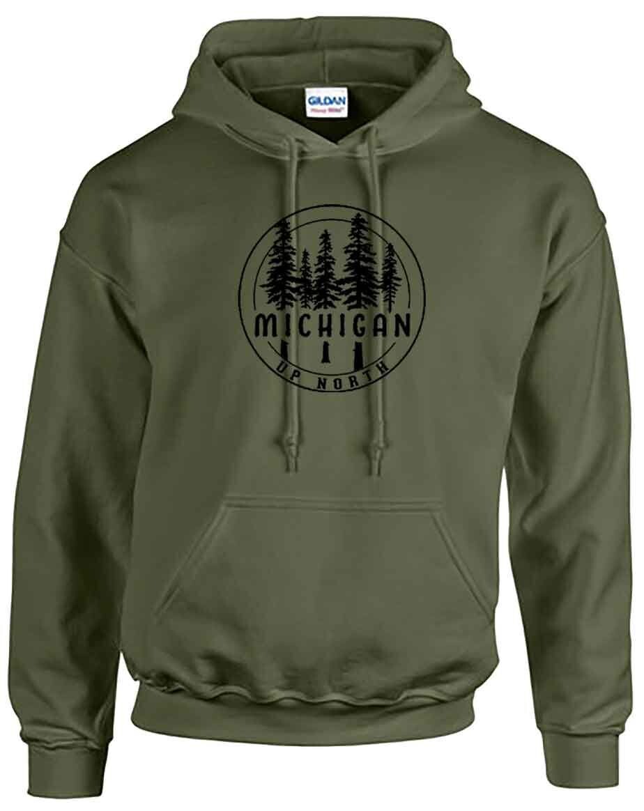 Up North Pine Circle Military Green