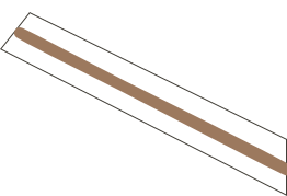 Belts - Children - White with brown stripe