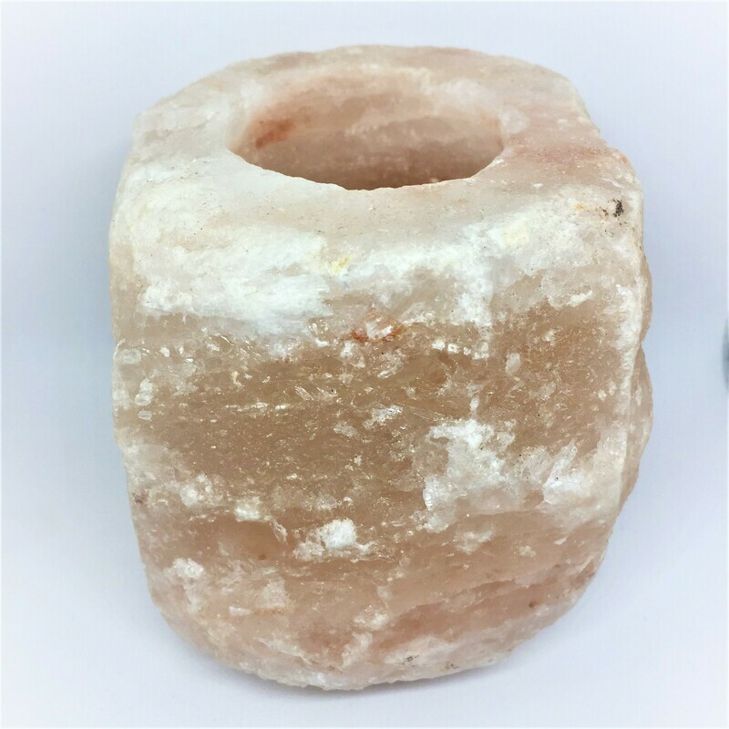 Pink Himalayan Salt Natural Tealight Holder
