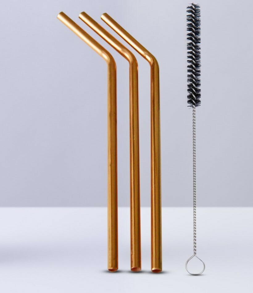 Copper Straw Set Our Natural Products TAP