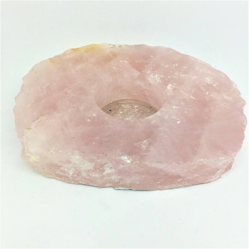 Rose Quartz Polished Tealight Holder
