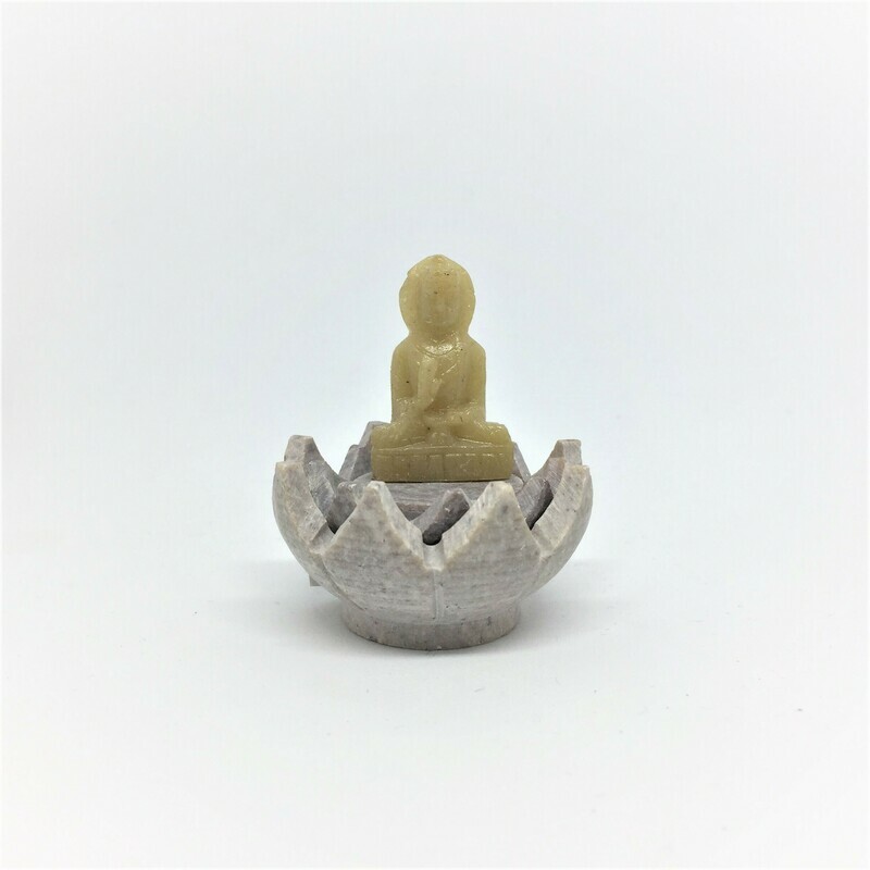 Buddha on Lotus Incense Holder