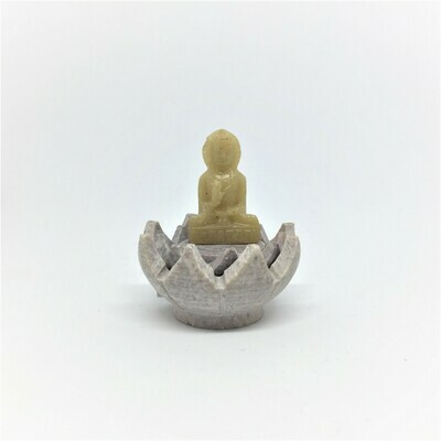 Buddha on Lotus Incense Holder