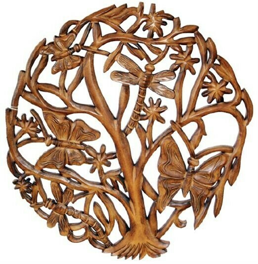 Dragonfly Wood Wall Hanging