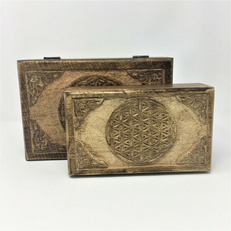 Flower of Life Mangowood Box