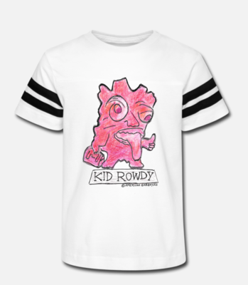 "Kid Rowdy" Kid's Vintage Style T-Shirt