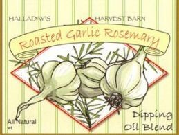 Halladay's Harvest Barn Roasted Garlic Rosemary Dipping Oil & Spread Blend