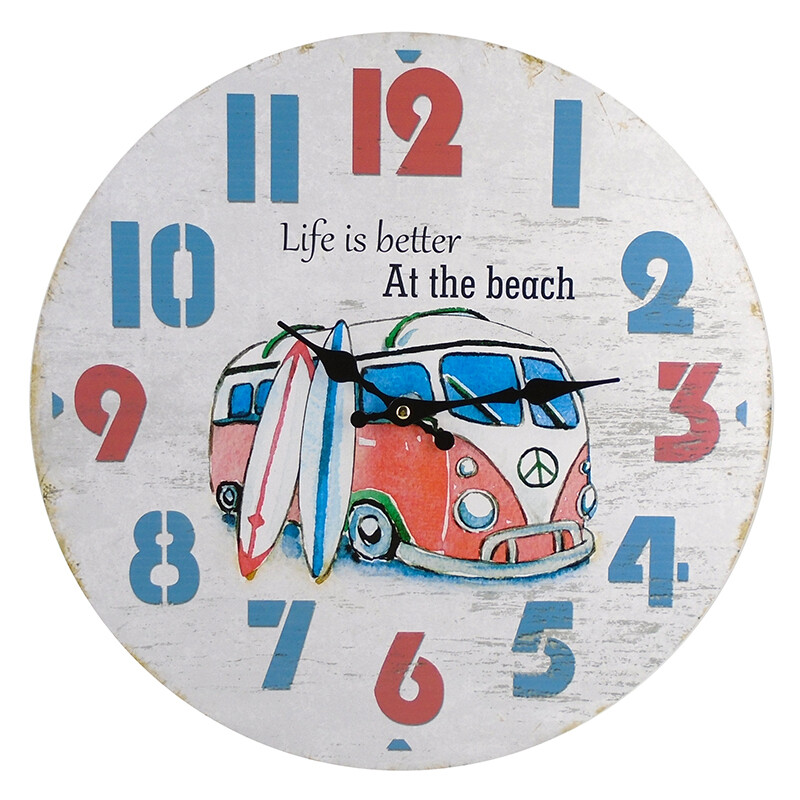 Beach Van Clock