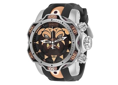 Invicta Reserve Men's 52mm Venom Bulldog Swiss Quartz Chronograph Silicone Strap Watch (668-422)Authentic.