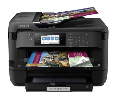 Epson - WorkForce WF-7720 Wireless All-In-One Inkjet Printer - Black