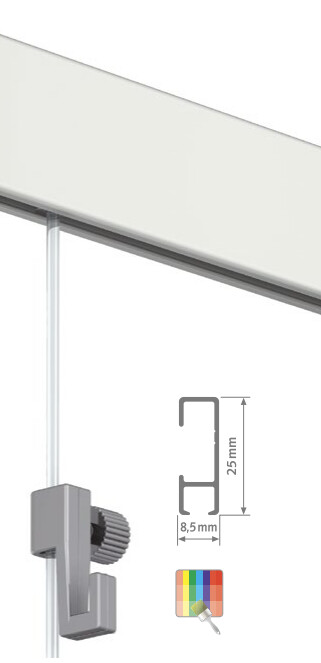 Galerieschiene weiß