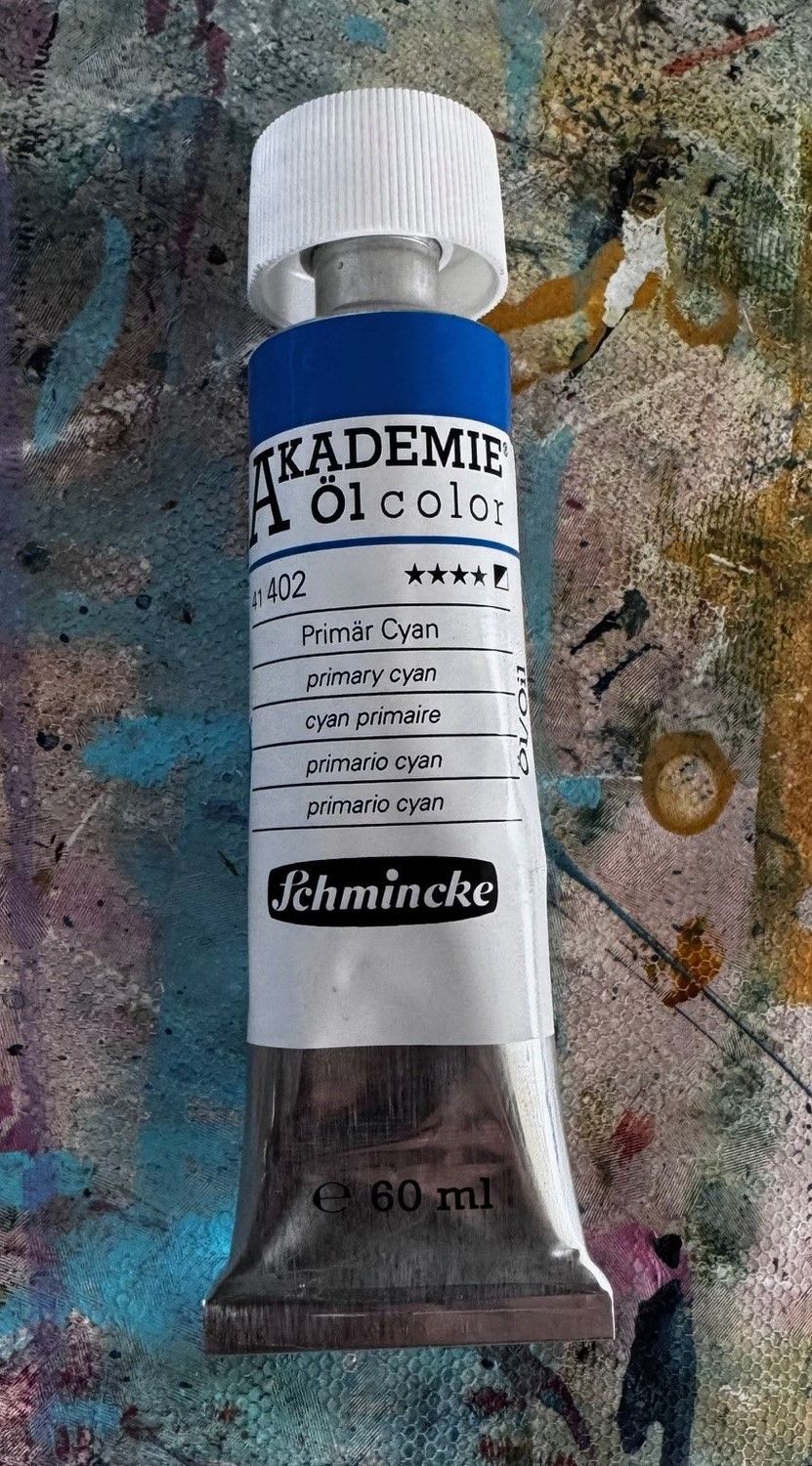 Ölfarbe "Cyan"