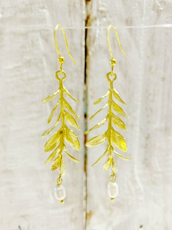 Pendientes racimo perla
