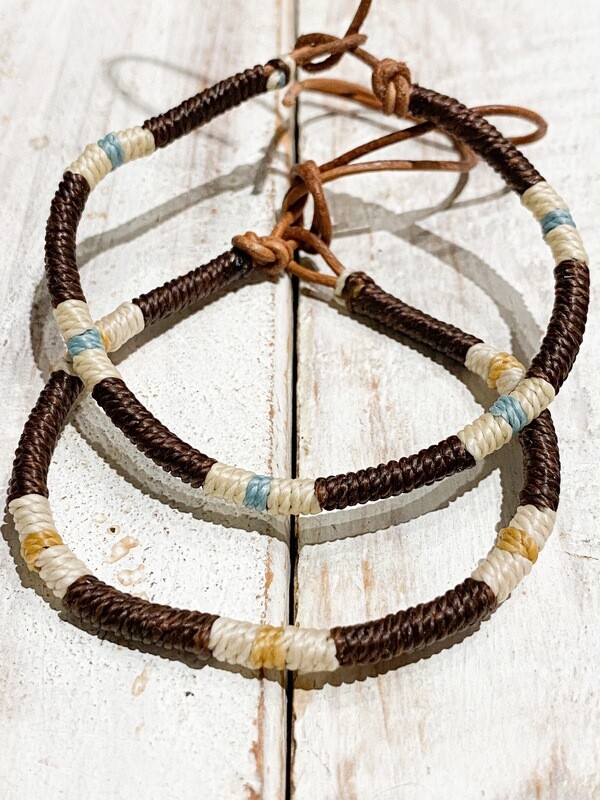 Pulsera cuero chocolate