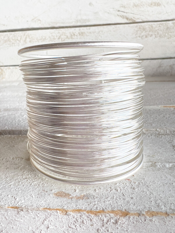 Brazalete hilos plateados ancho 5,5 cm