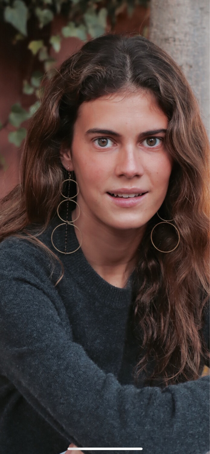 Pendientes triple aro cadena negro