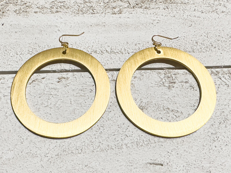 Pendientes aro plano XL