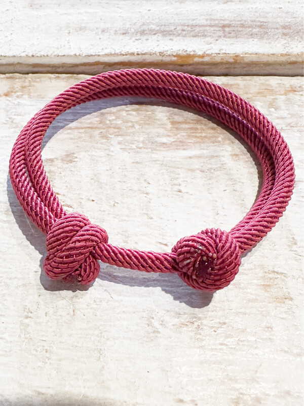 Pulsera nudos fresa