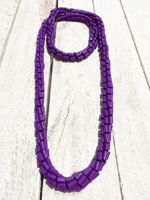 Collar tubos morado