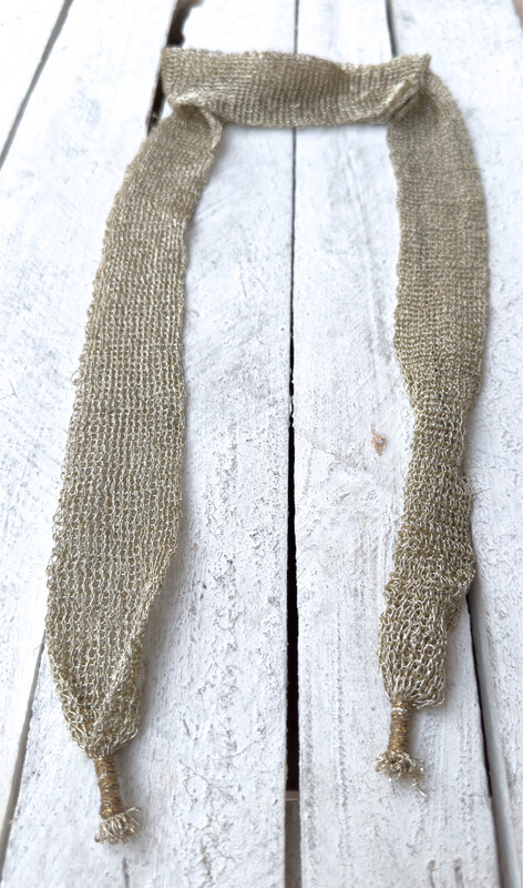 Collar pañuelo multiusos dorado