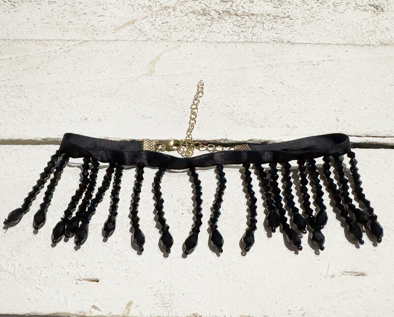 Gargantilla choker charlestón negra
