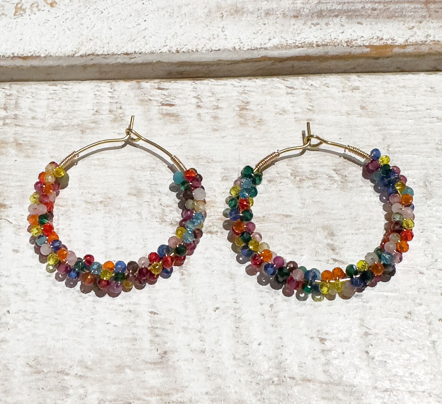 Pendientes aro mix colorines