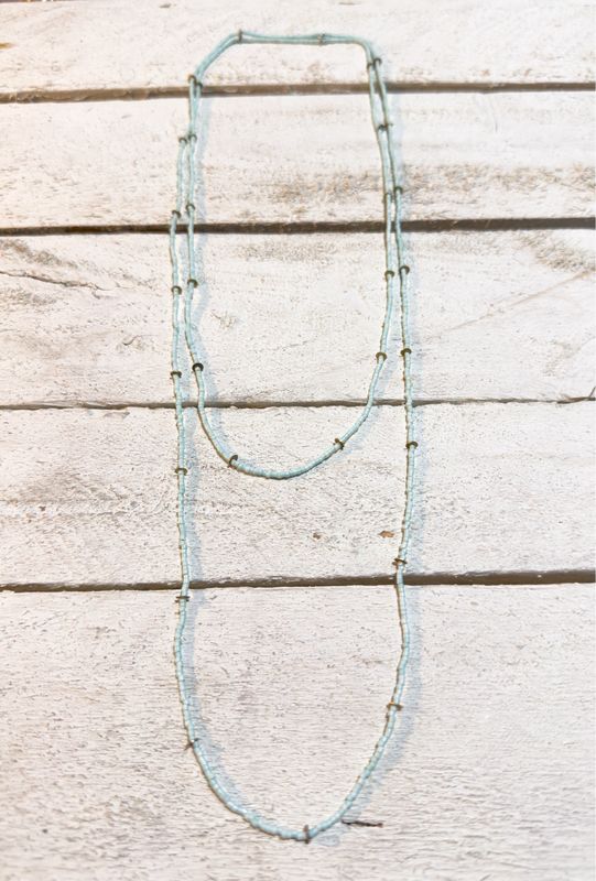 Collar largo discos agua
