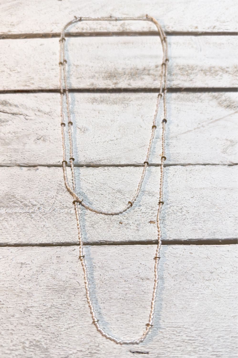 Collar largo discos natural