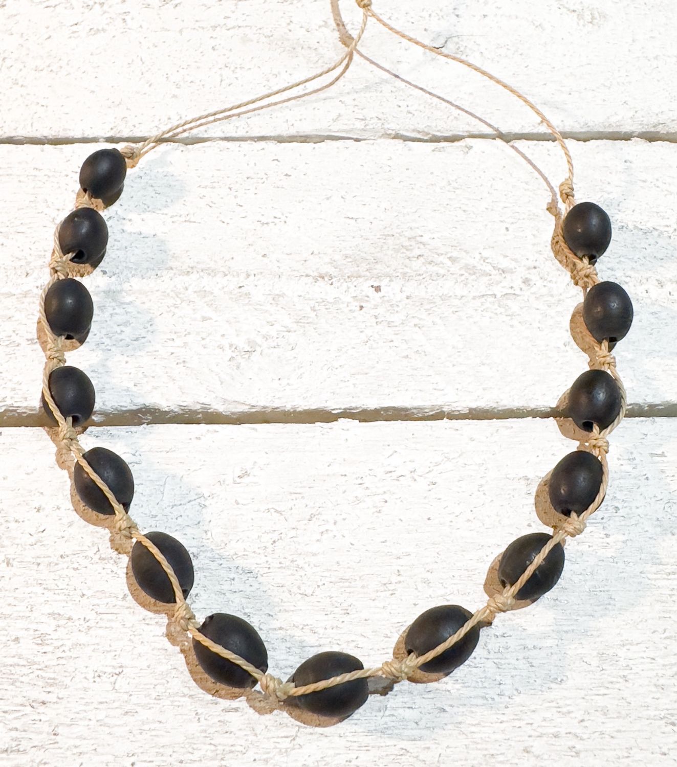 Gargantilla piedras caramelo negra