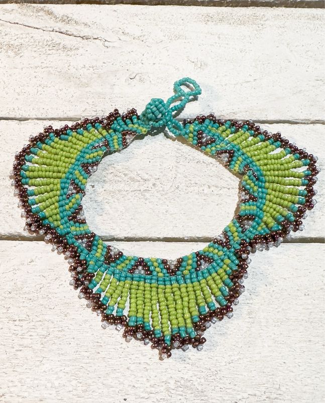 Tobillera tribal verde