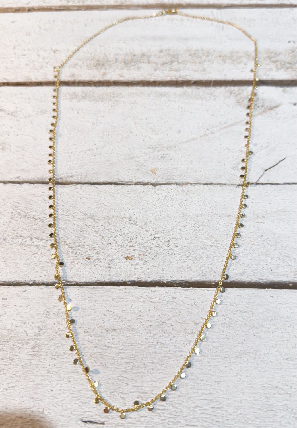 Cadena collar chapitas hippie chic