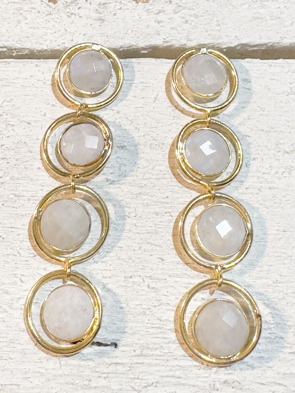 Pendientes guirnalda natural