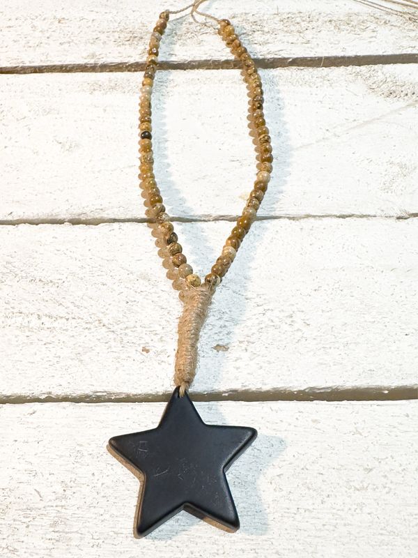 Gargantilla jaspe estrella negra