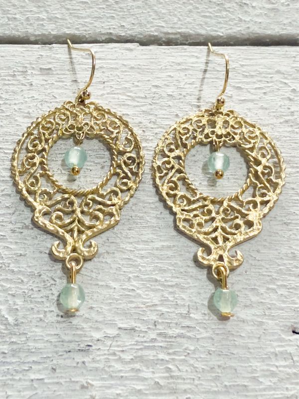 Pendientes filigrana agua