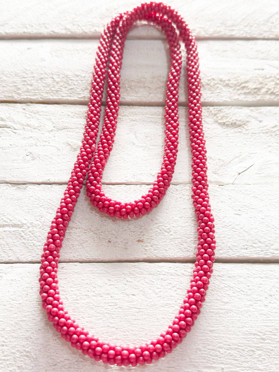 Collar serpiente fresa