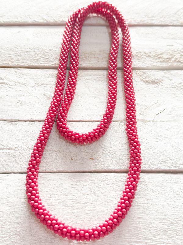 Collar serpiente fresa