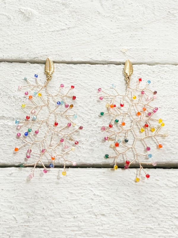 Pendientes alambre mix colorines