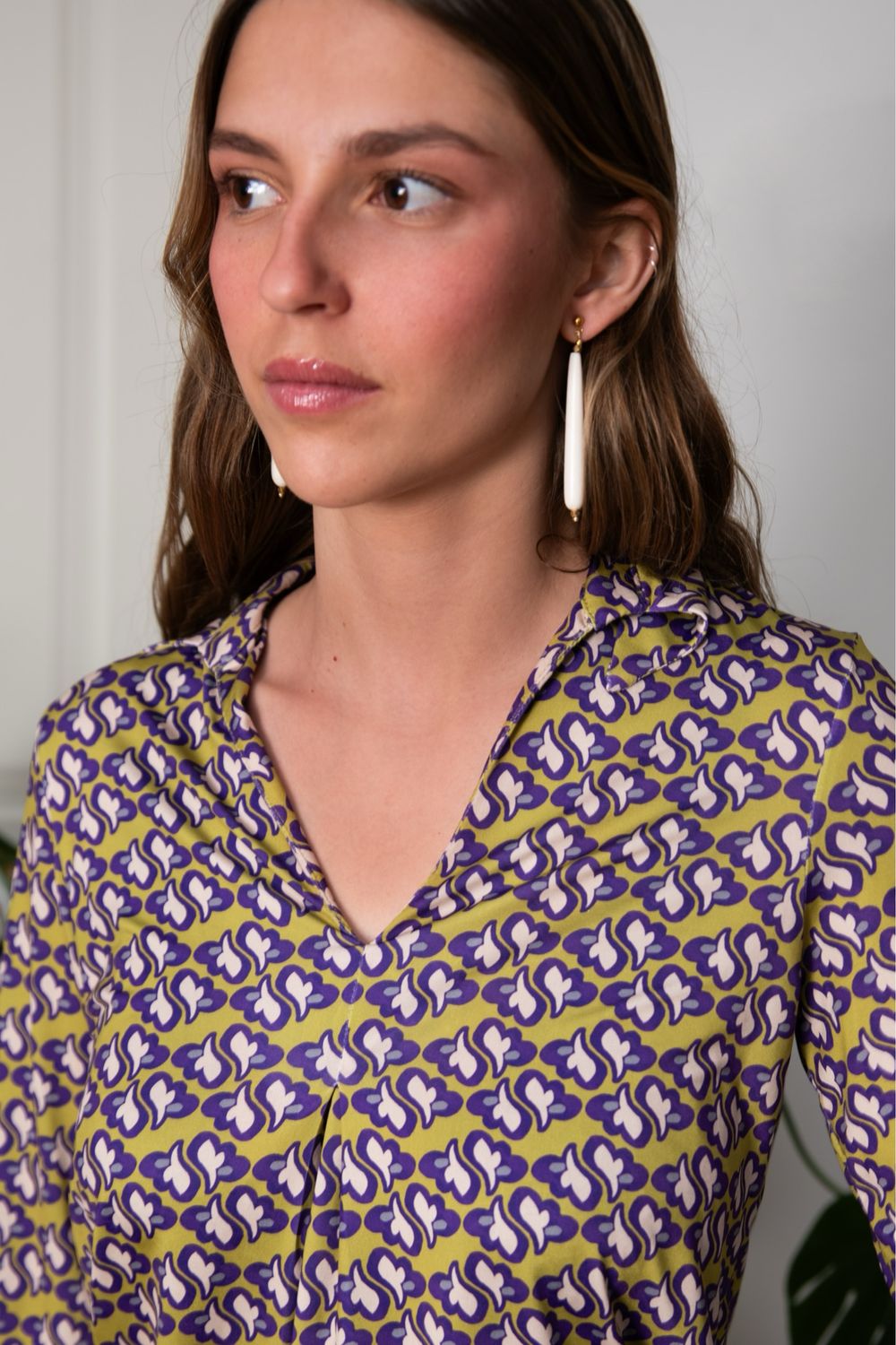 Pendientes gota natural