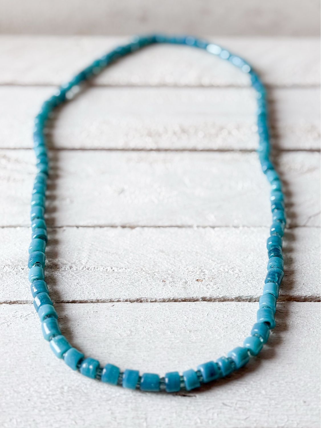 Collar cristal azul