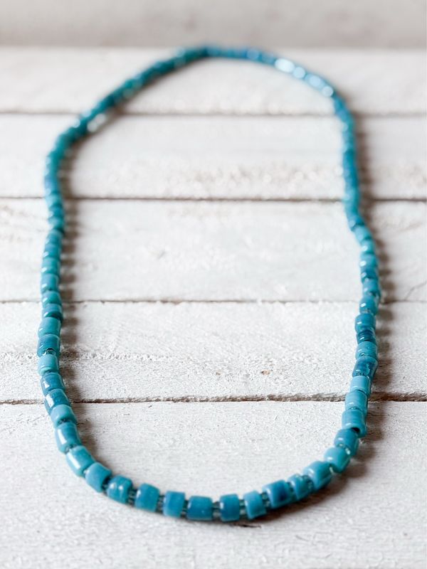 Collar cristal azul