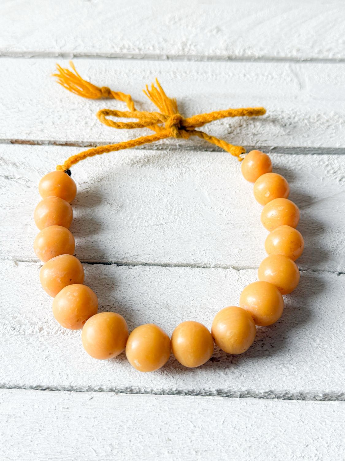 Gargantilla bolas naranja