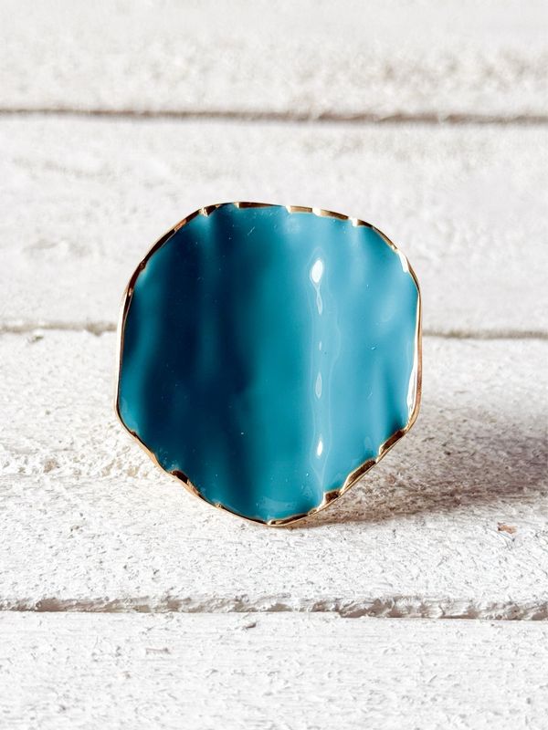 Anillo esfera azul XL