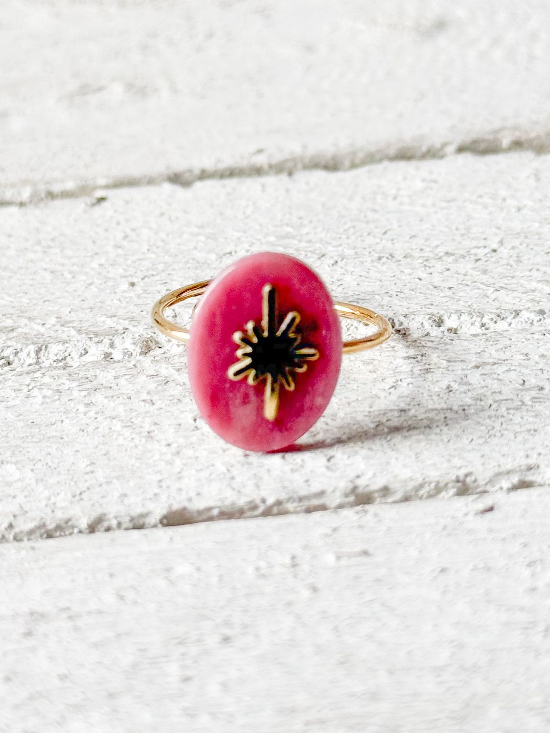 Anillo estrella fresa oval