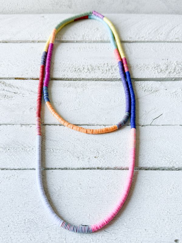 Collar vinilo mix colores disco grande